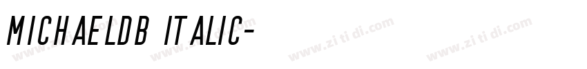 MichaelDB Italic字体转换